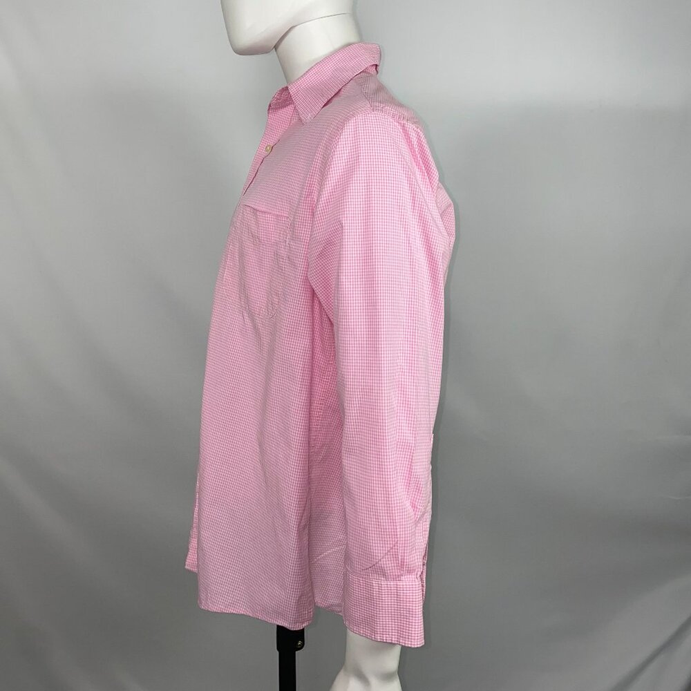 Club Room Regular Fit Performance Shirt Pink And White Size16 1/2 - 32-33 - Picture 6 of 10